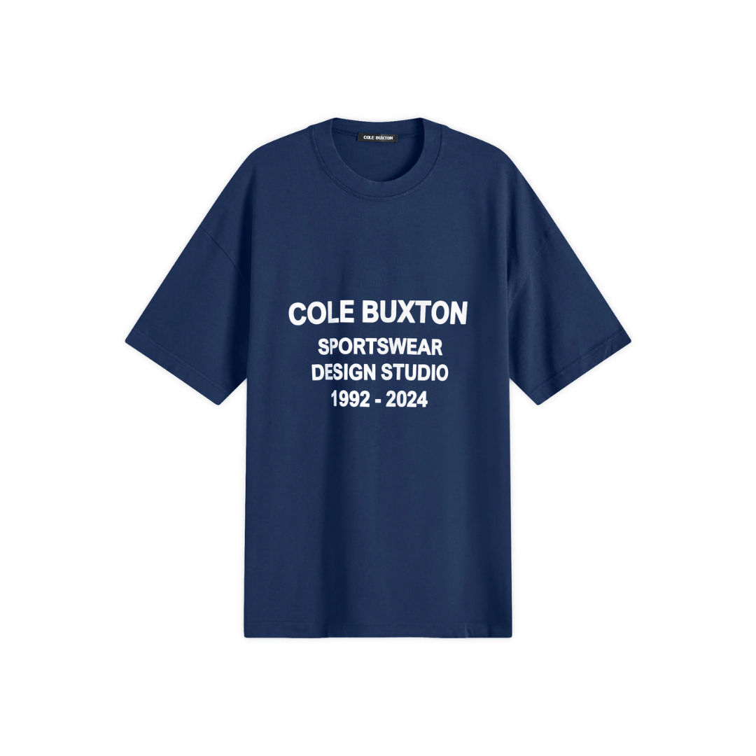 Cole Buxton Men’s Design Studios T-Shirt Navy