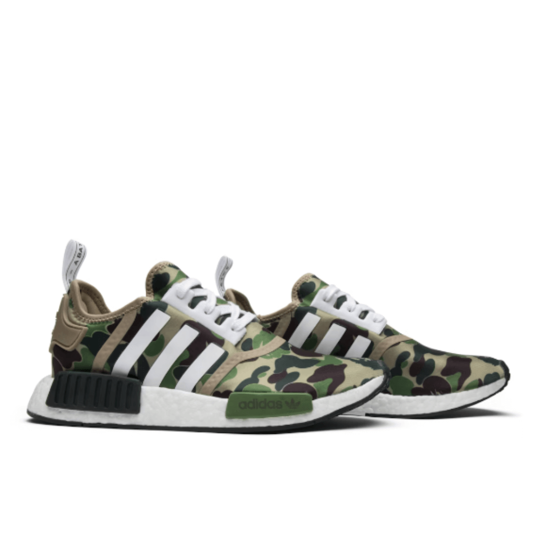 Adidas NMD R1 x Bape Olive Camo