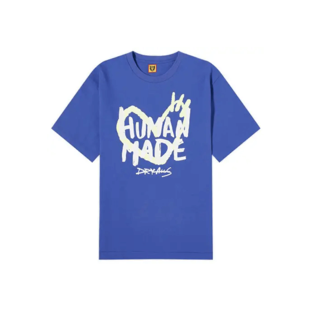 Human Made Big Drawn Heart T-Shirt Blue