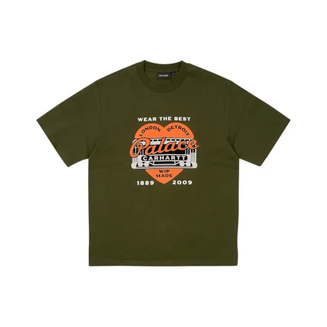Palace x Carhartt WIP Heart Logo T-Shirt Green