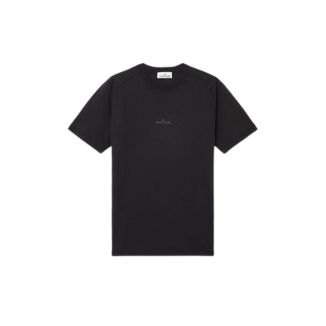 Stone Island Slim fit T-shirt with 'Institutional One' print in Black (Via Shipping Only)