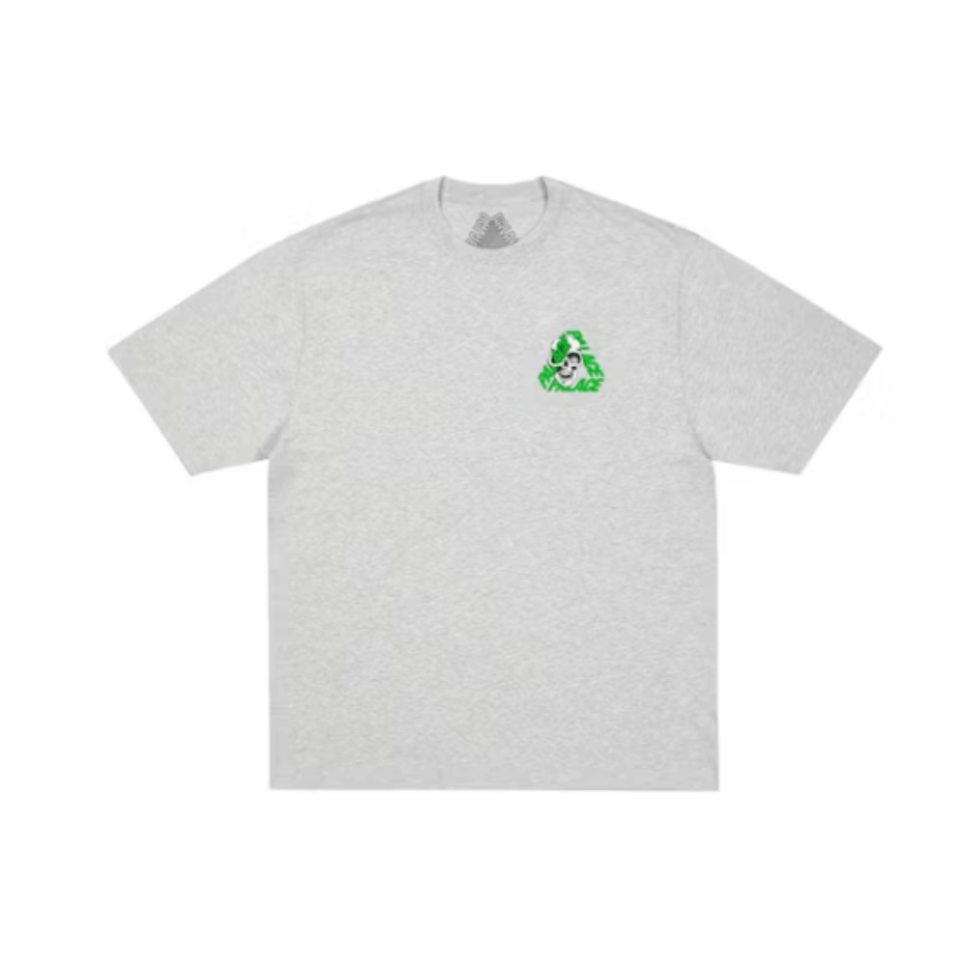 Palace P3 Skull T-shirt Grey Marl