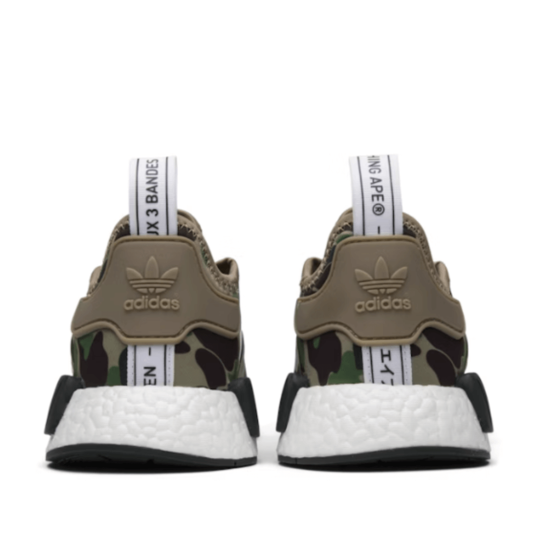 Adidas NMD R1 x Bape Olive Camo