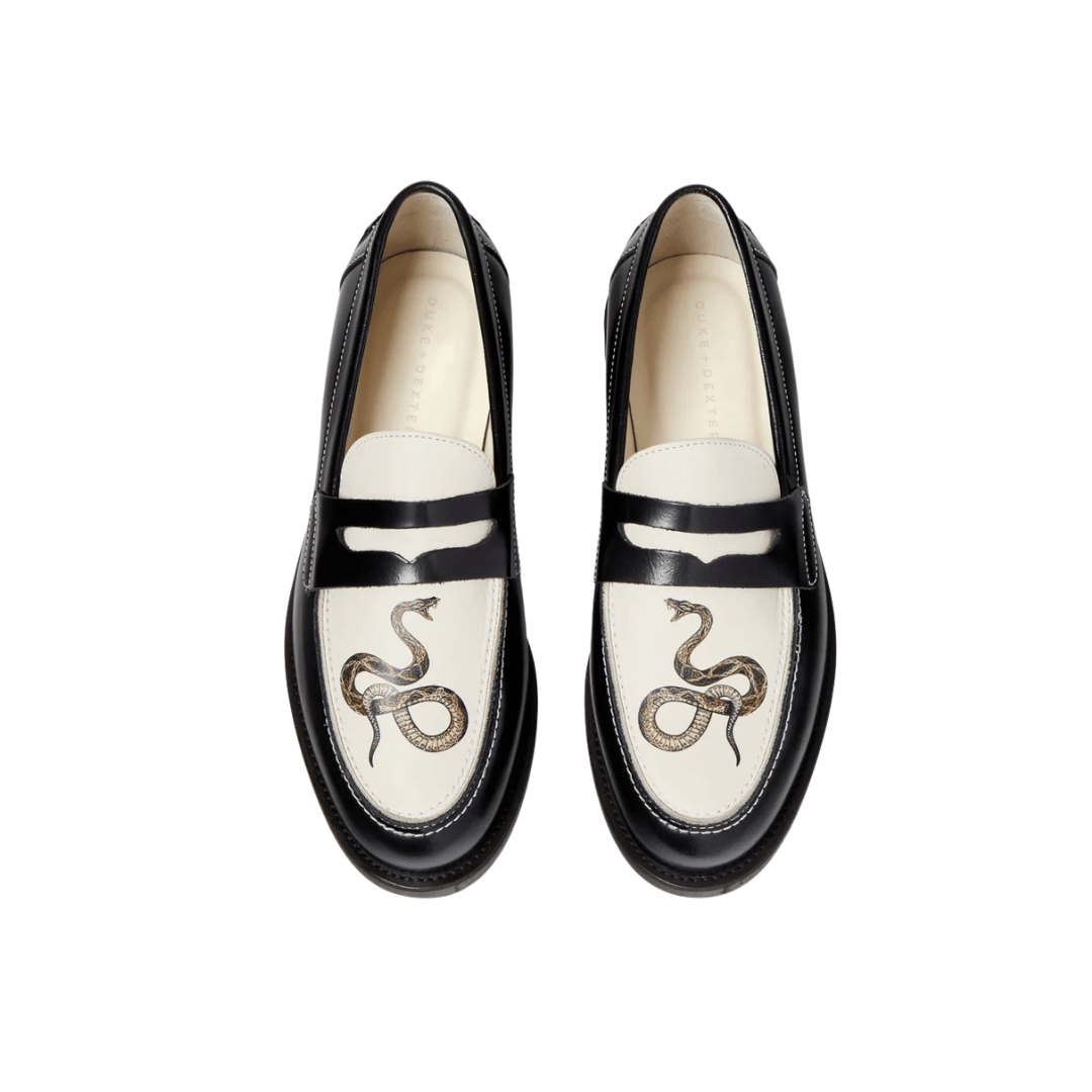 Duke + Dexter Snake Penny Loafer