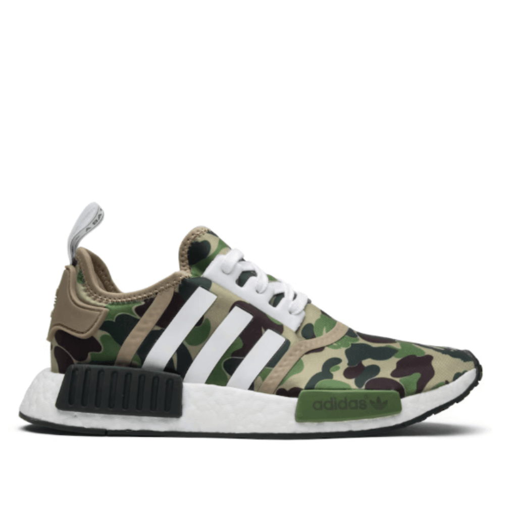 Adidas NMD R1 x Bape Olive Camo