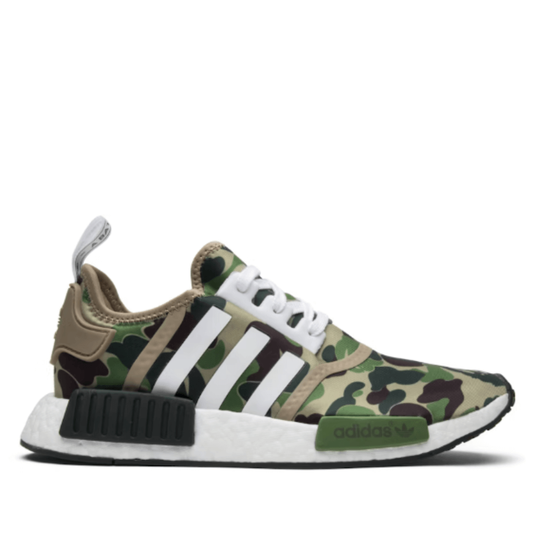 Adidas NMD R1 x Bape Olive Camo