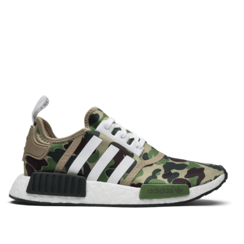 Adidas NMD R1 x Bape Olive Camo