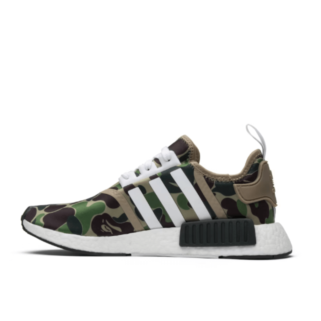 Adidas NMD R1 x Bape Olive Camo
