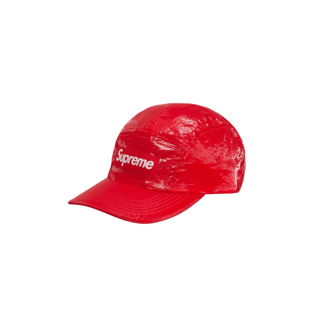 Supreme Gloss Ripstop Camp Cap Red