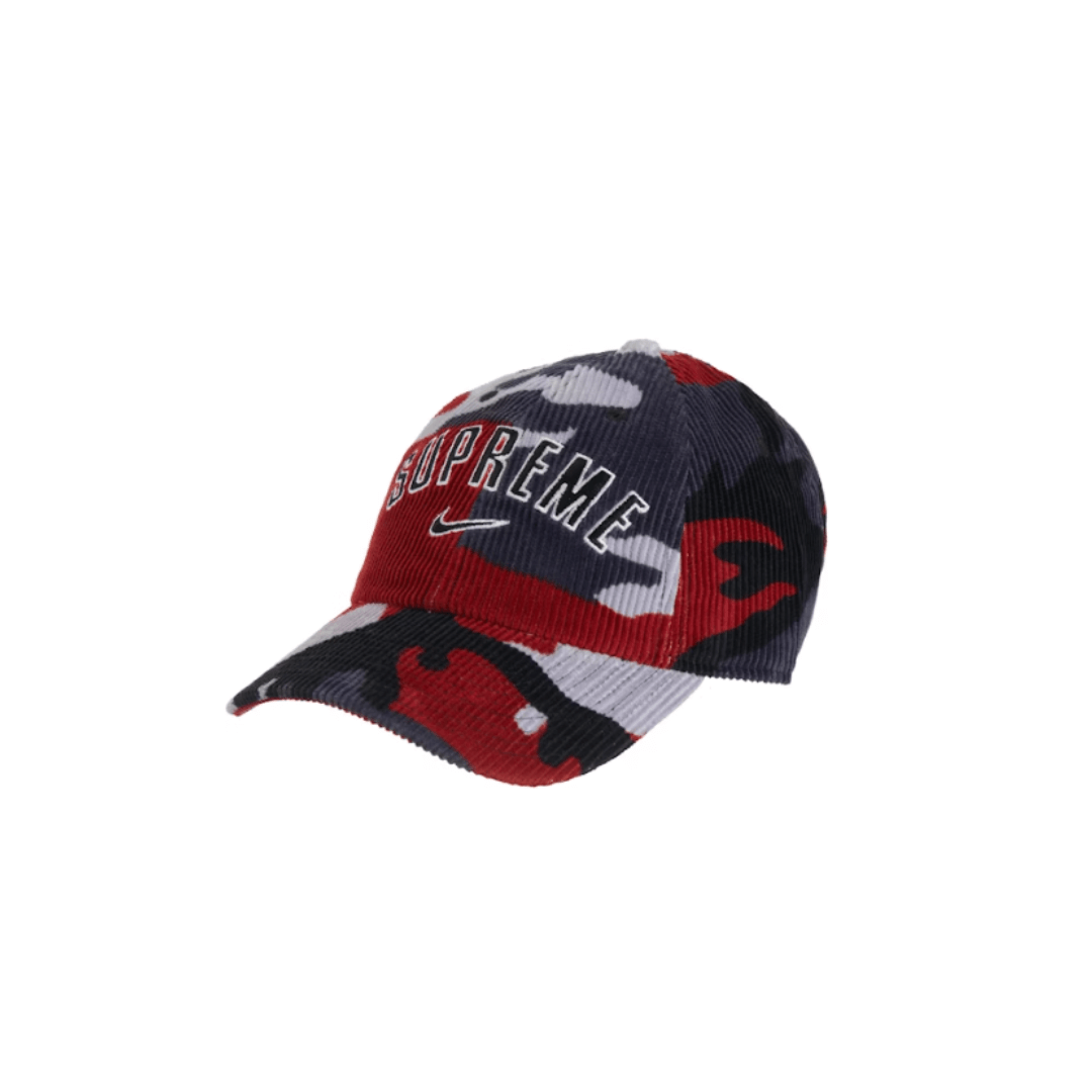 Supreme x Nike Arc Corduroy 6-Panel Red Camo