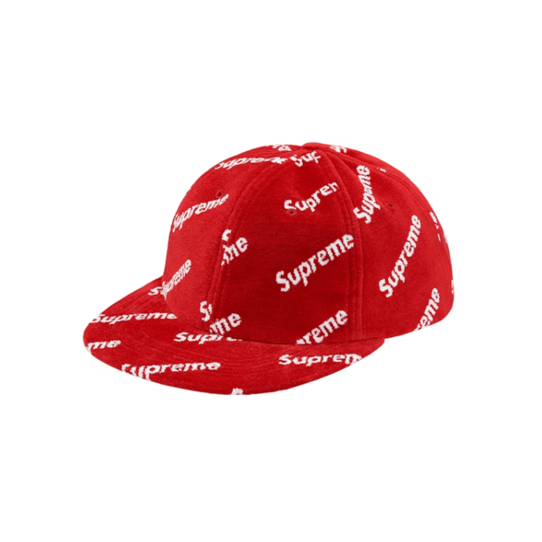 Supreme Velour Diagonal Logo 6-Panel