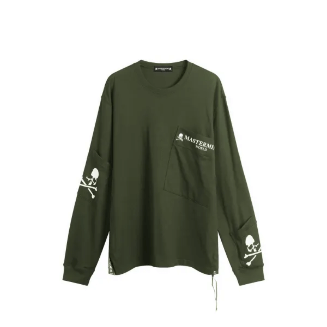 Mastermind World Multi Pocket Long Sleeve T-Shirt Olive