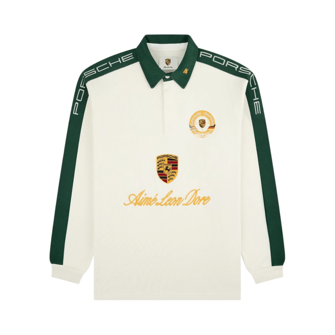 Aime Leon Dore x Porsche Crest Rugby Cream