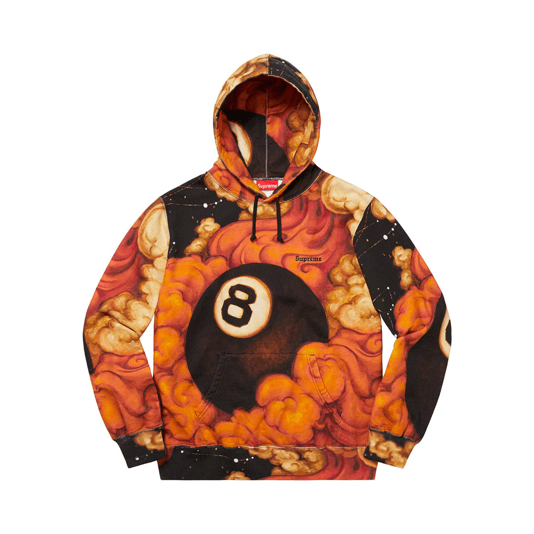 Supreme Martin Wong 8 Ball Hooded Sweatshirt