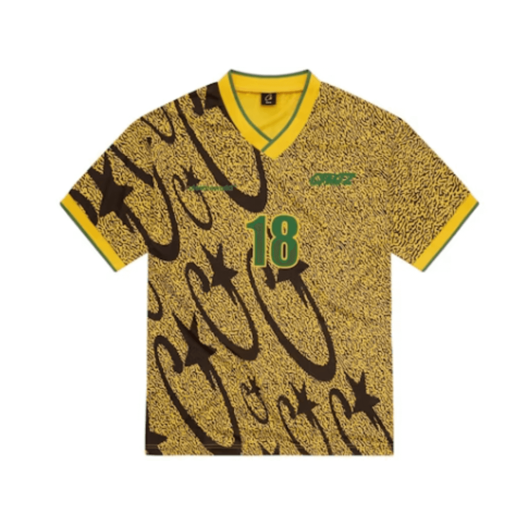 Corteiz Carni Stellations Football Jersey Yellow