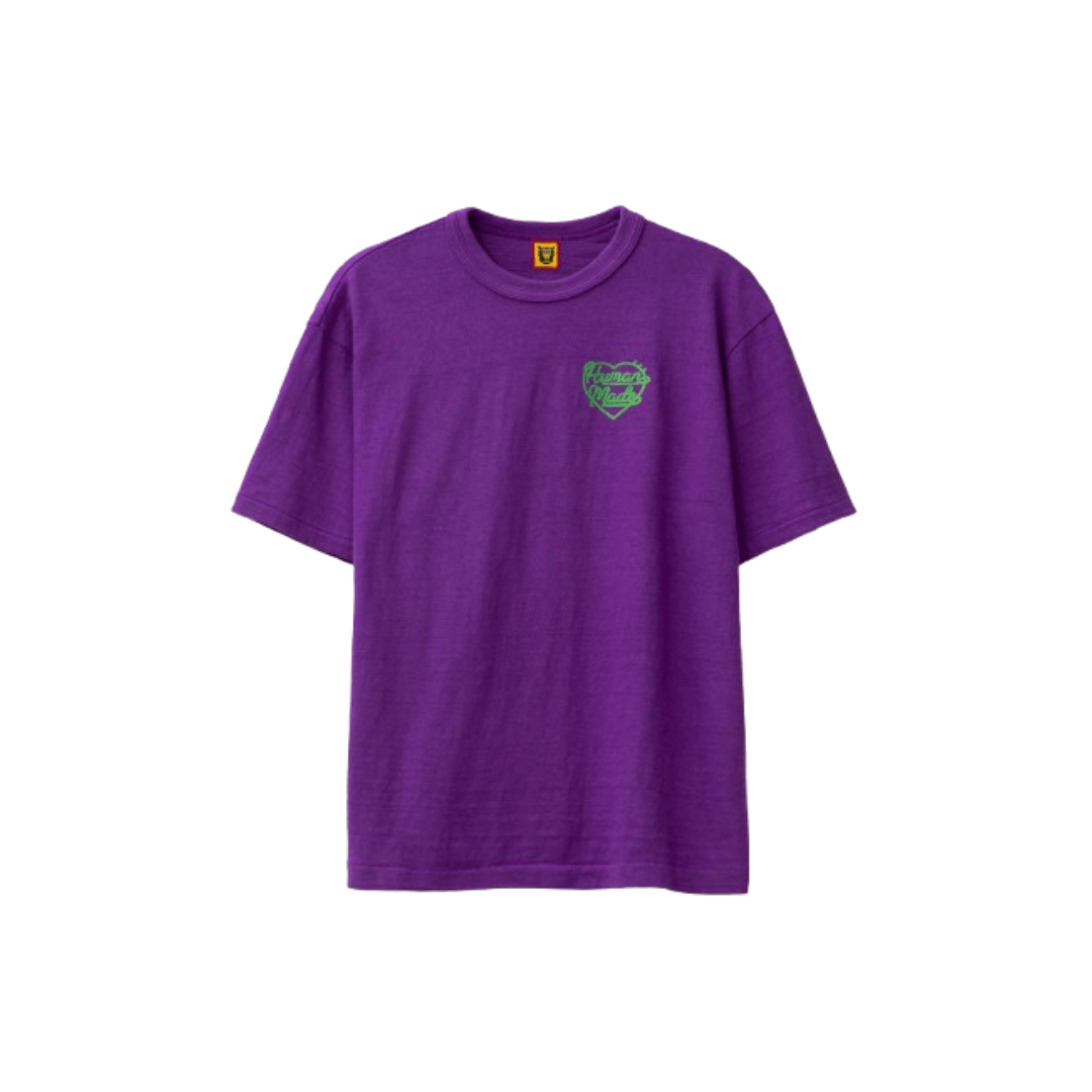 Human Made Coloured Small Heart T-Shirt in Purple