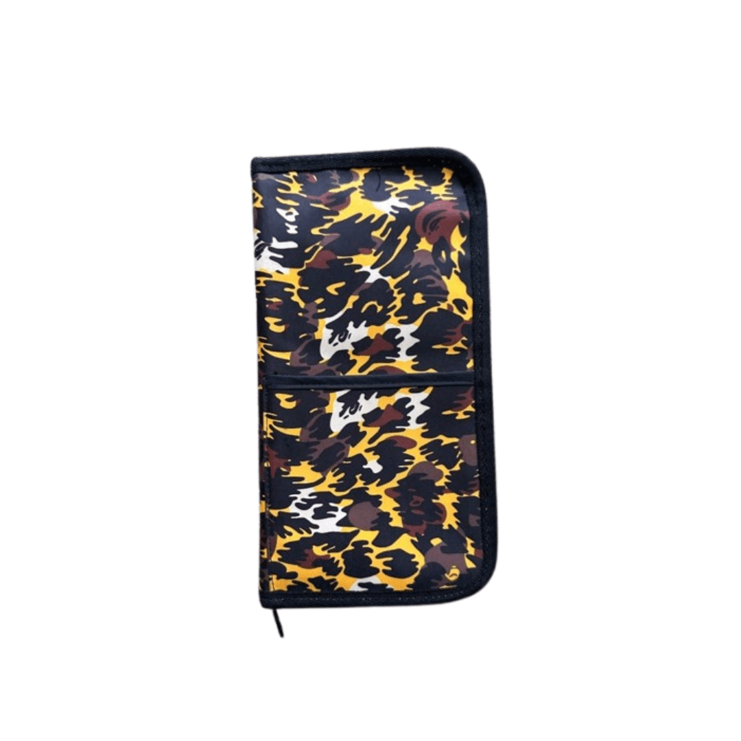 A Bathing Ape Tiger Camo Passport Pouch