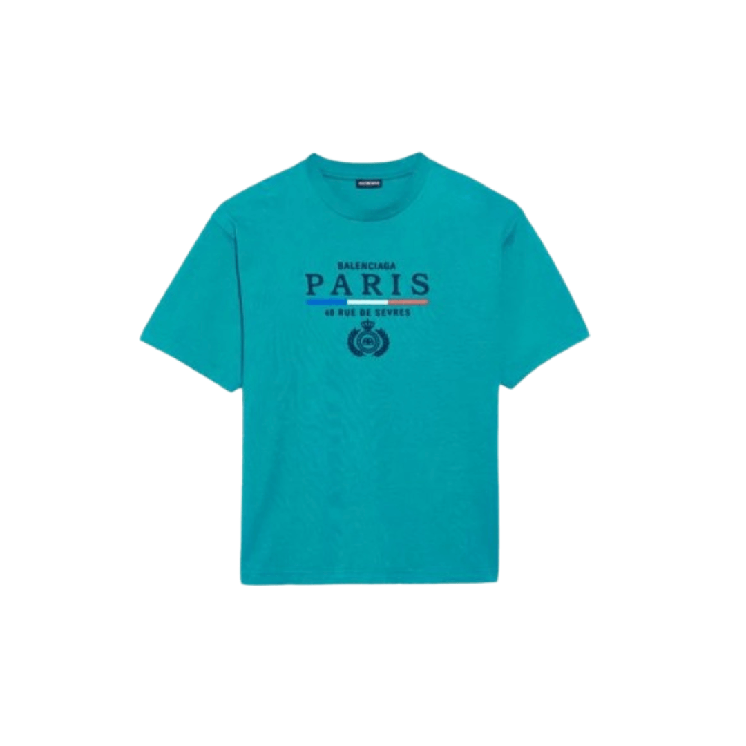Balenciaga SS20 Paris Flag Regular Paris Logo Tee