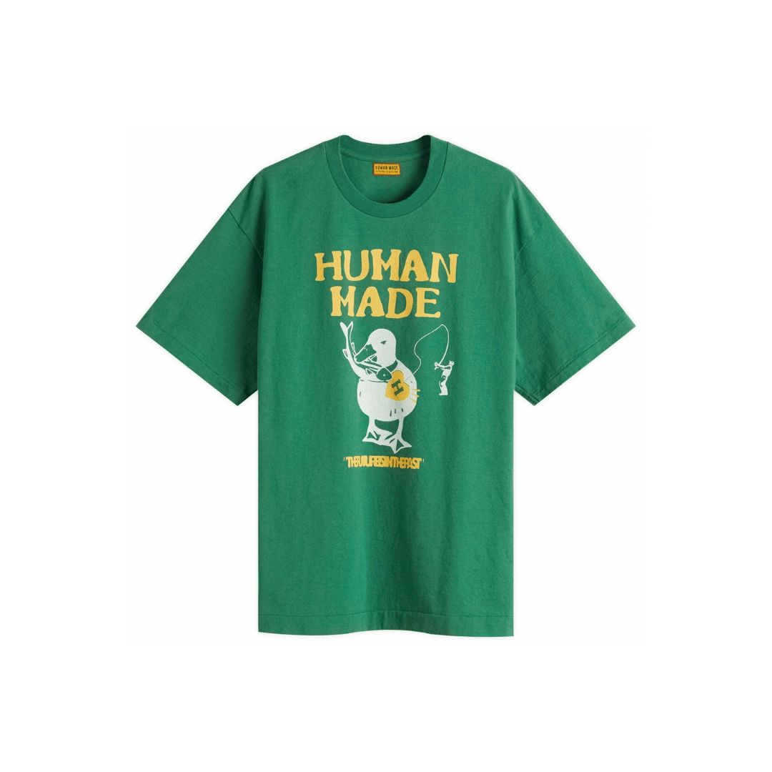 Human Made Men's Fishing Duck T-Shirt in Green