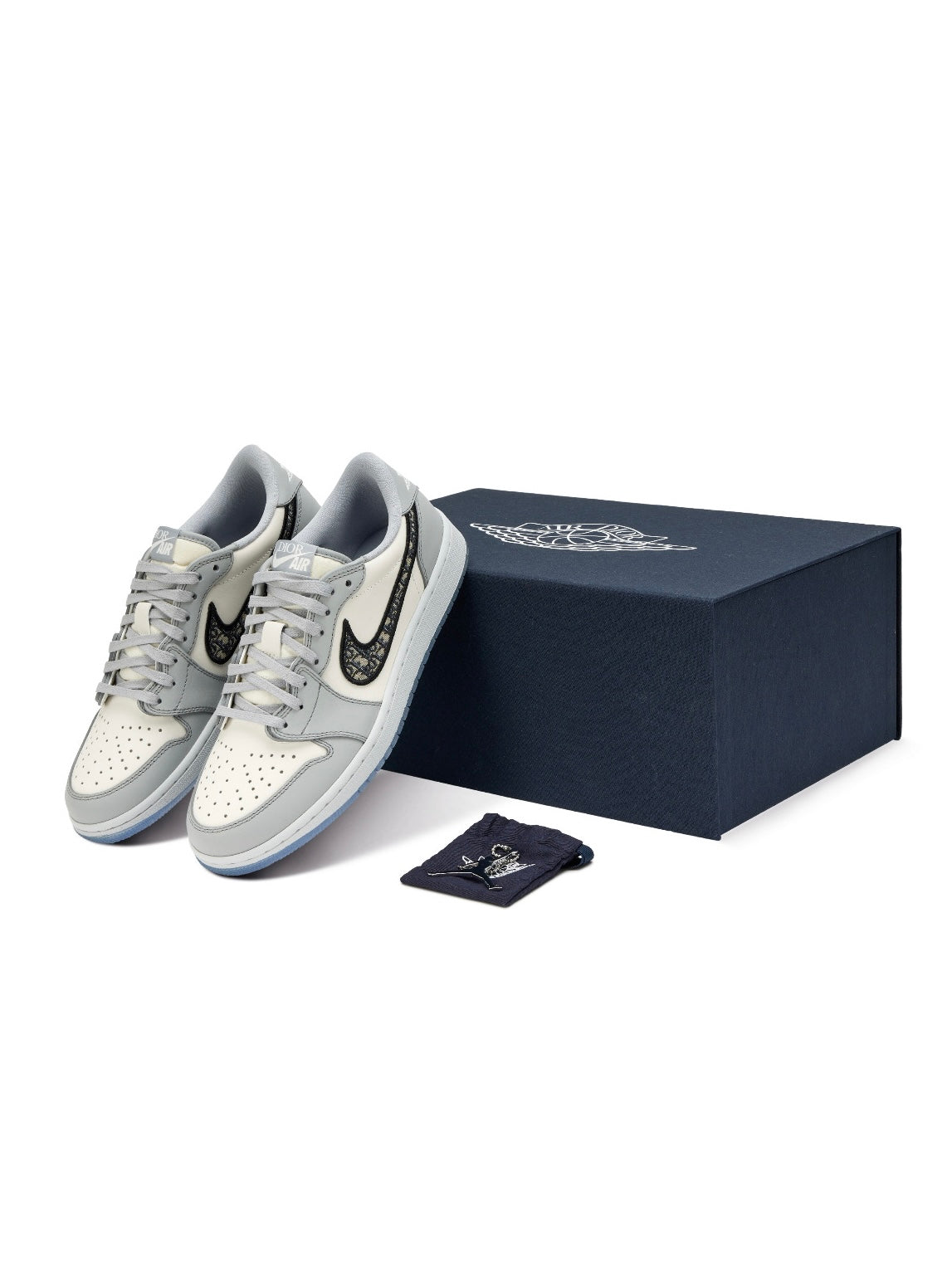 Dior x Nike Air Jordan 1 Low Grey
