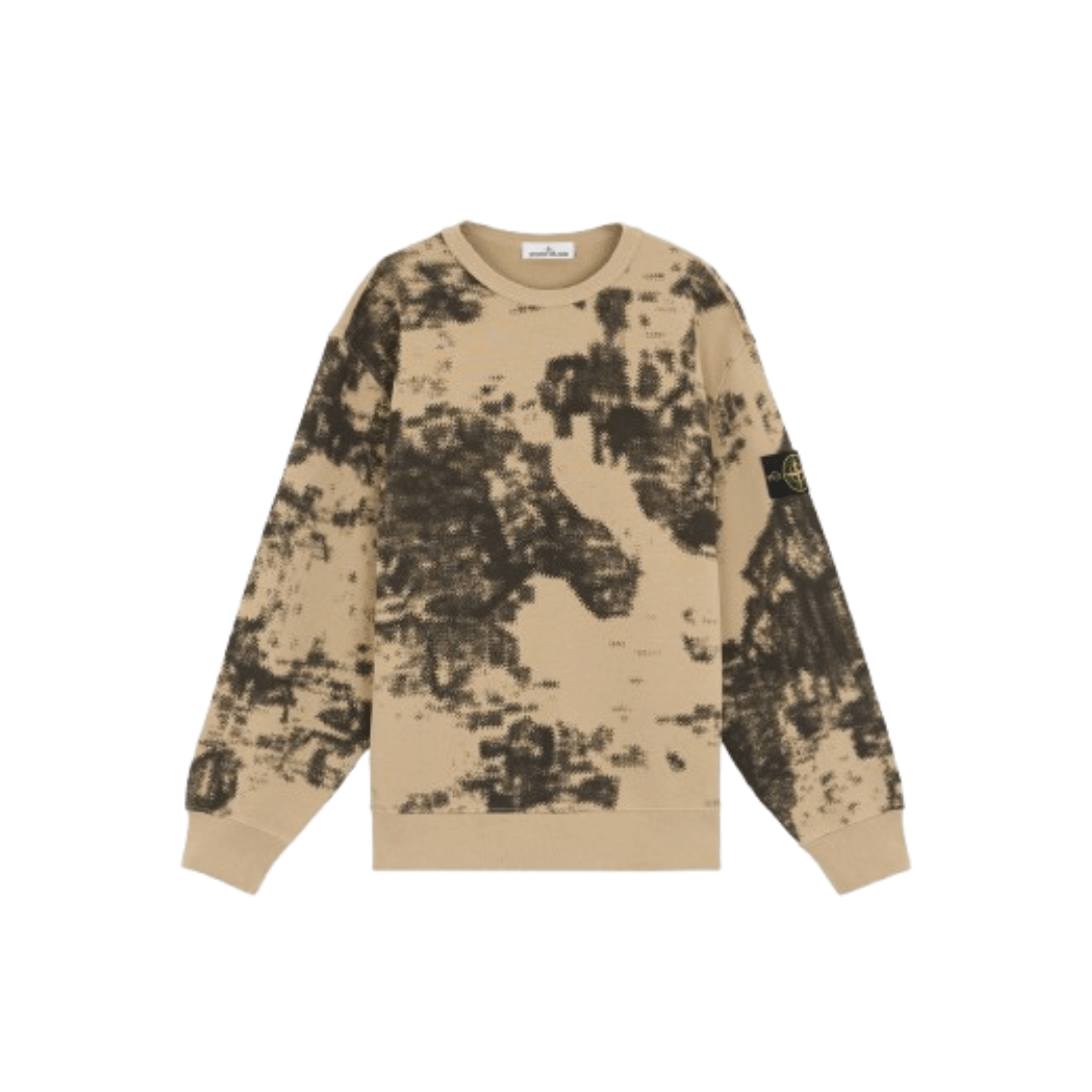 Stone Island Camouflage Organic Cotton Diagonal Fleece (Via Shipping Only)
