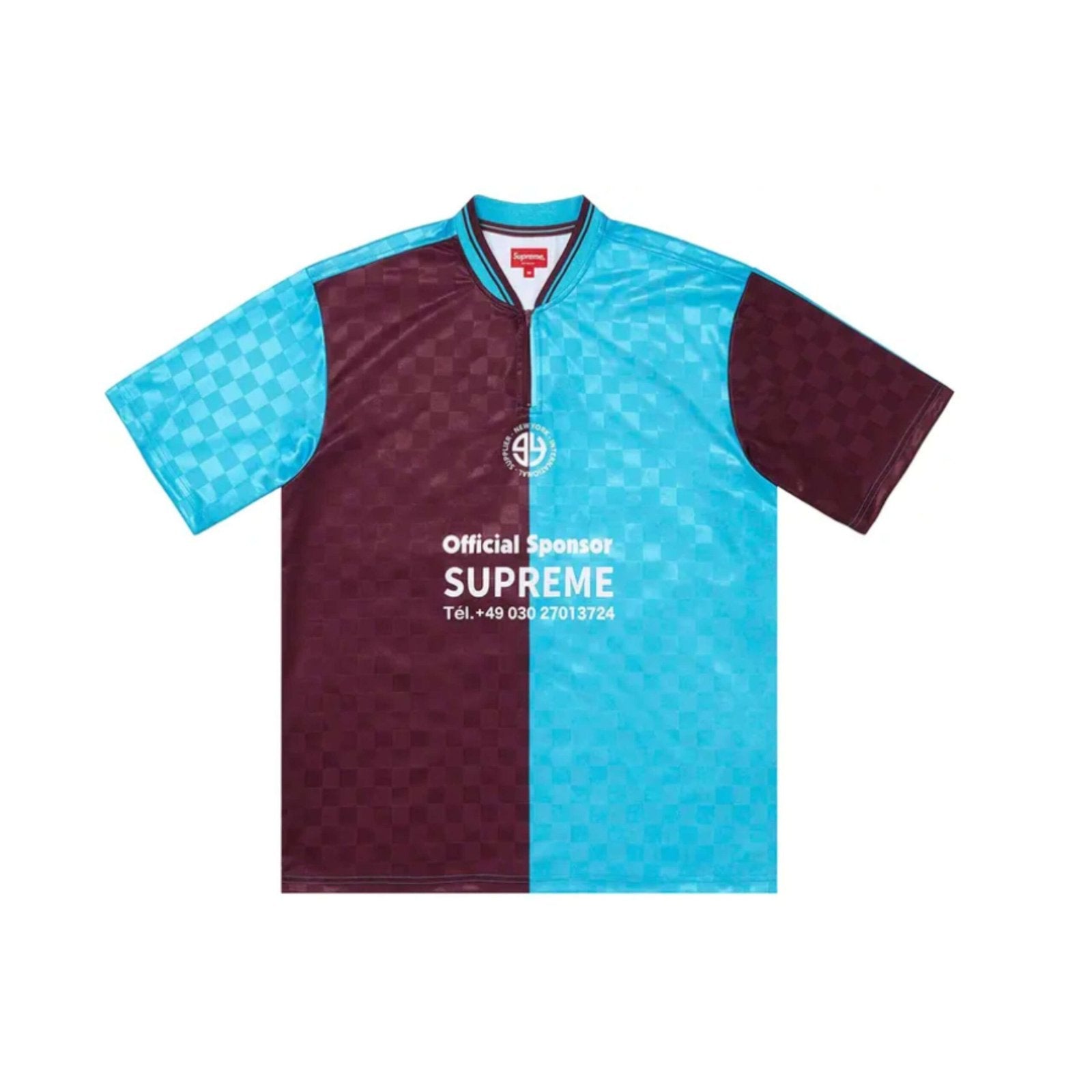 Supreme Split Soccer Jersey Blue FW23
