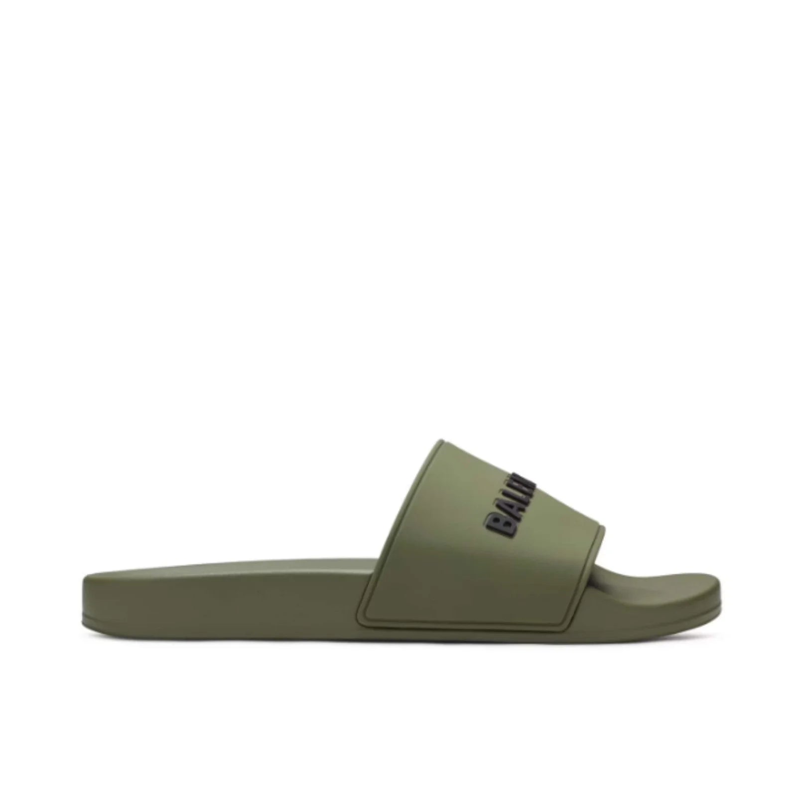 Balenciaga Men Slide Pool Khaki Green