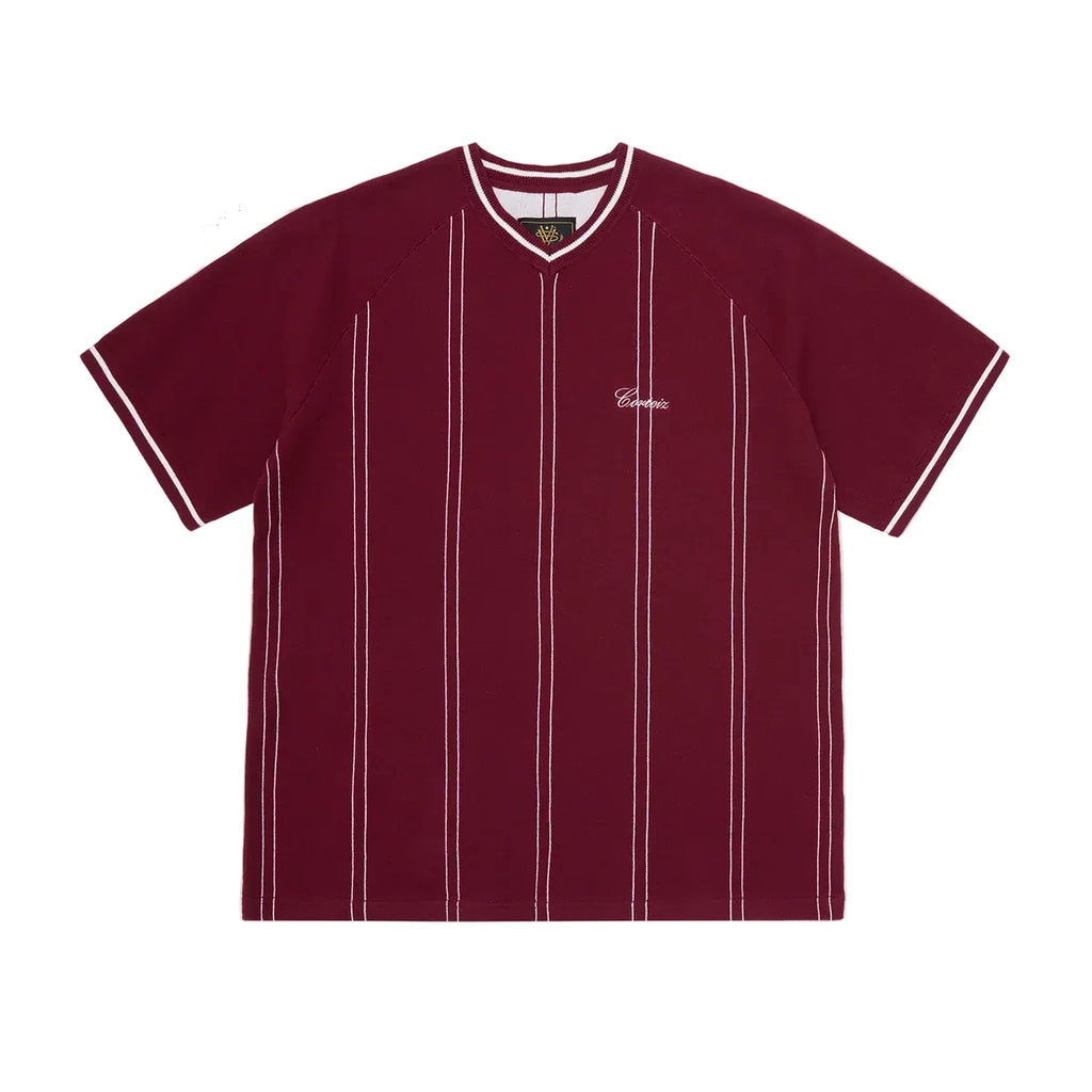 Corteiz Santi Knit Burgundy
