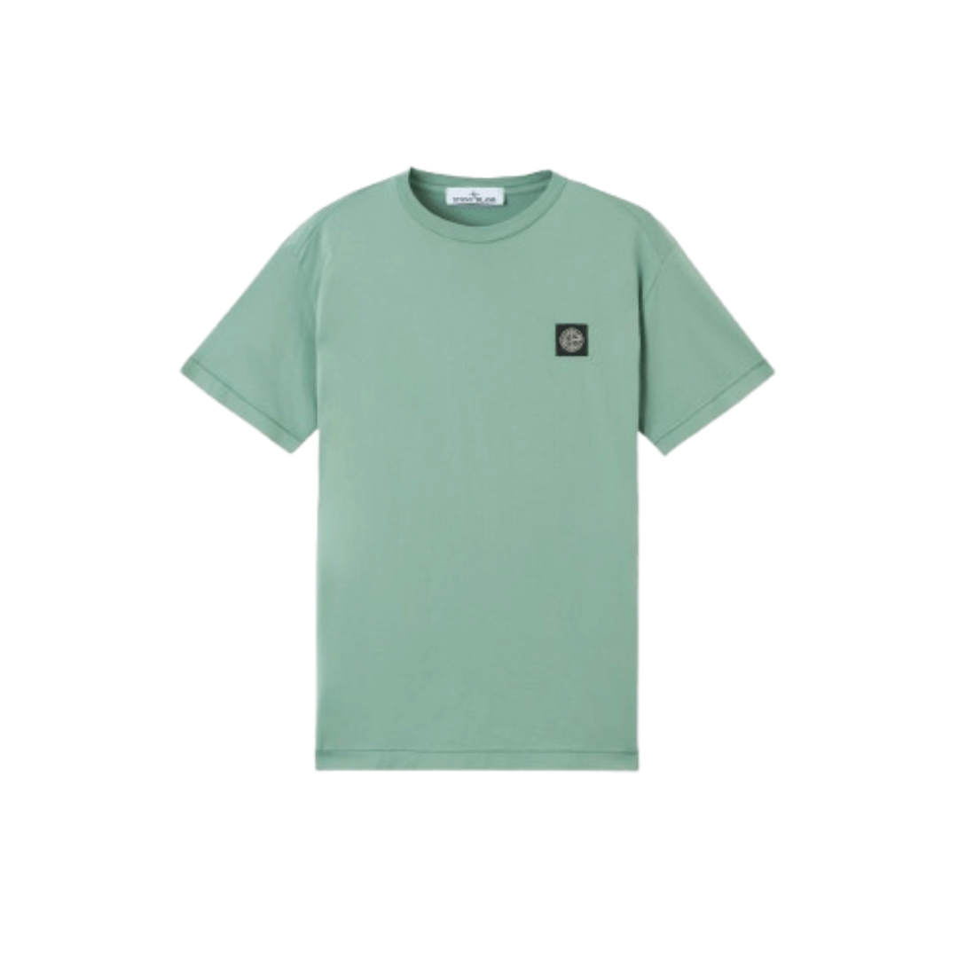 Stone Island Compass Motif Cotton T shirt Green (Via Shipping Only)