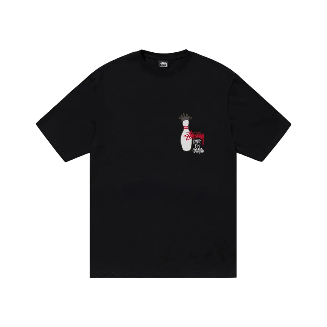 Stussy Pigment Dyed Kingpin Tee 'Black'