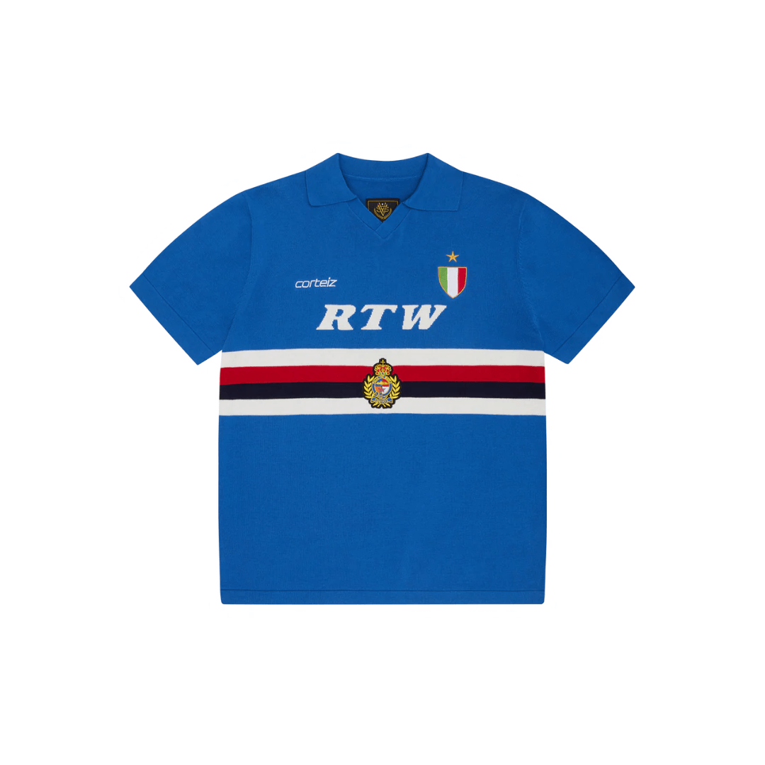 Corteiz Serie A Knit Jersey Blue
