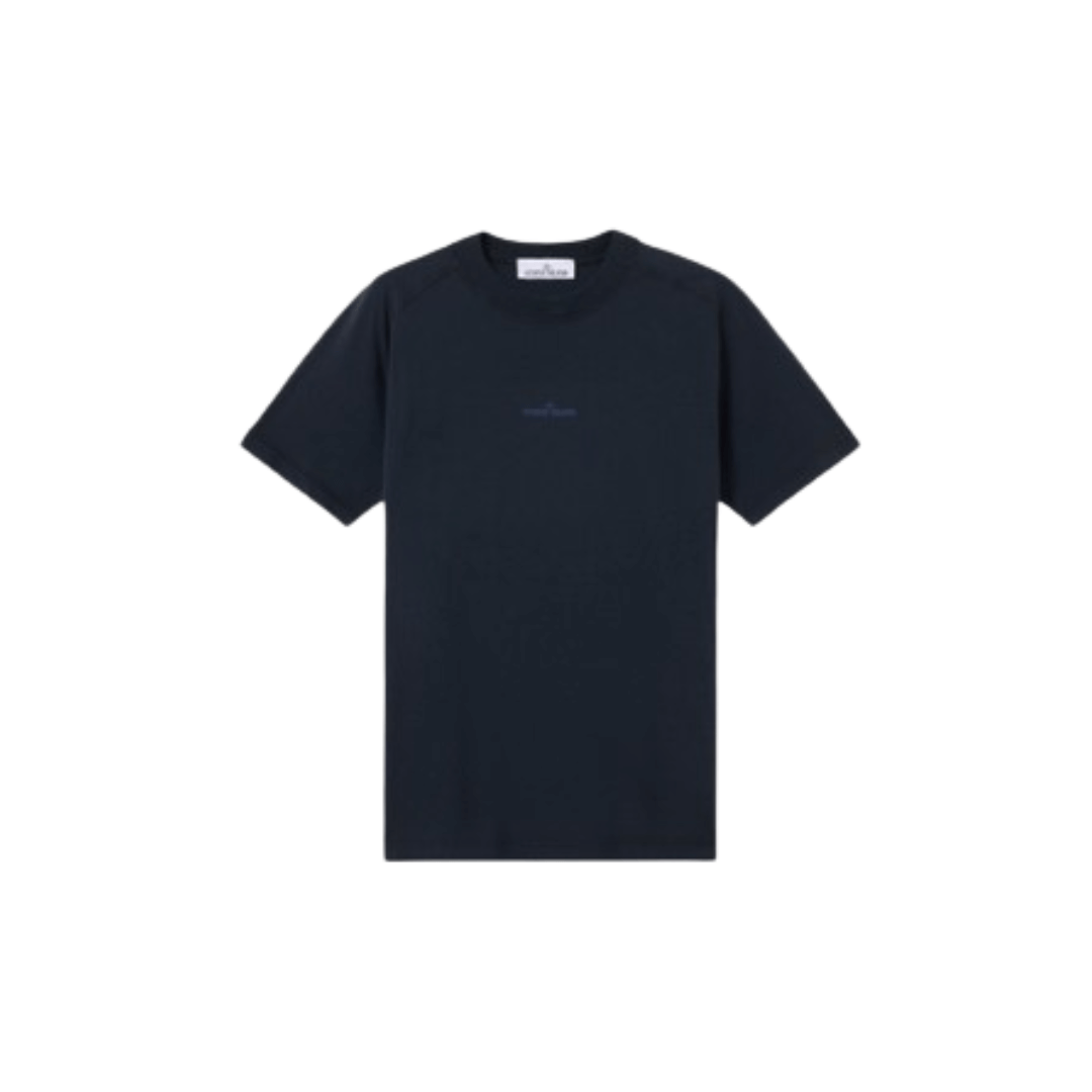 Stone Island Slim fit T-shirt with 'Institutional One' print Navy Blue (Via Shipping Only)