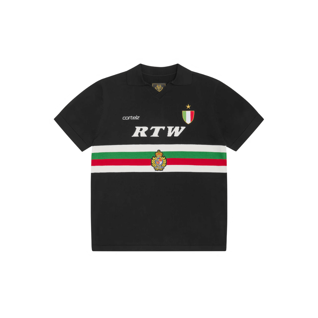Corteiz Serie A Knit Jersey Black