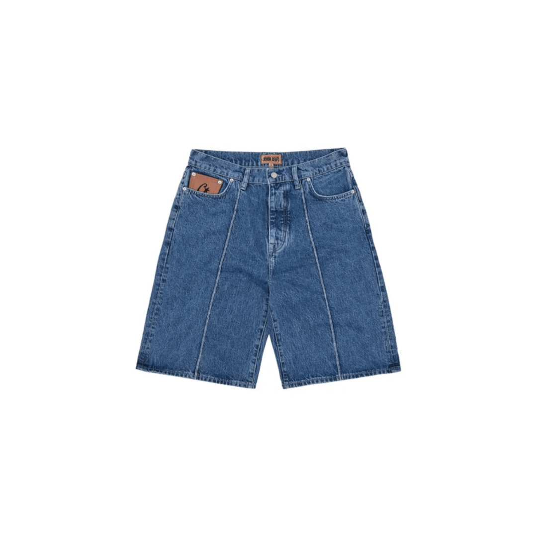 Corteiz C-Star Denim Jorts Faded Blue