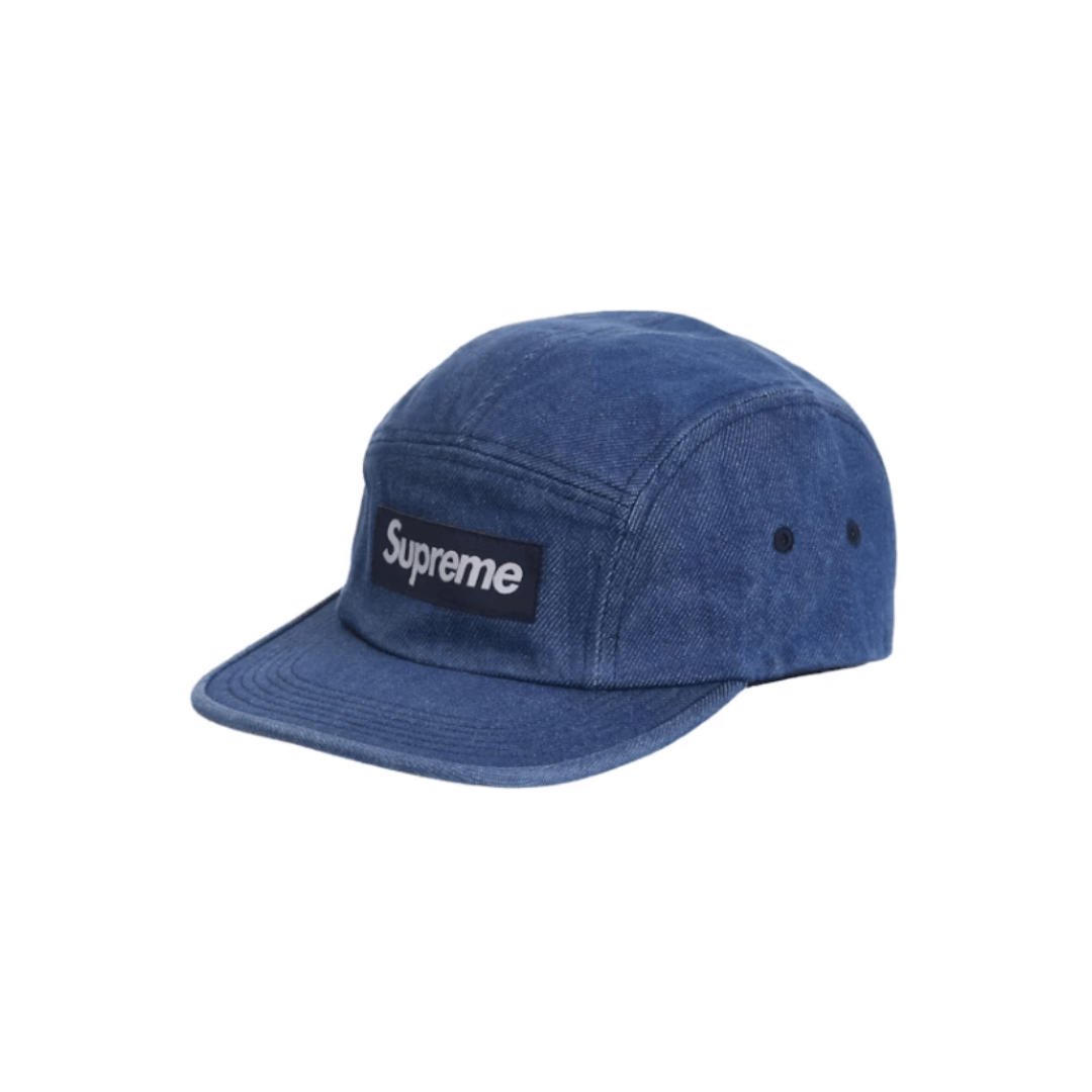 Supreme Washed Chino Twill Camp Cap (FW24) Denim