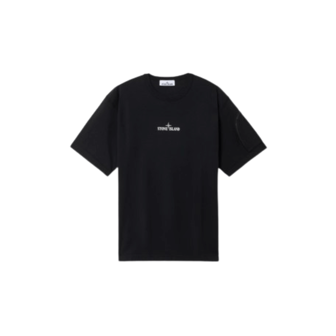 Stone Island T-shirt with Compass logo and zip pocket (Via Shipping Only)