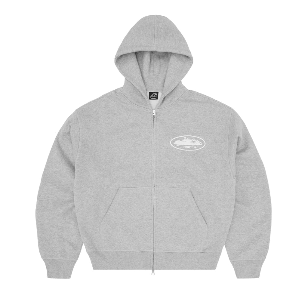 Island Puff Print Zip Hoodie