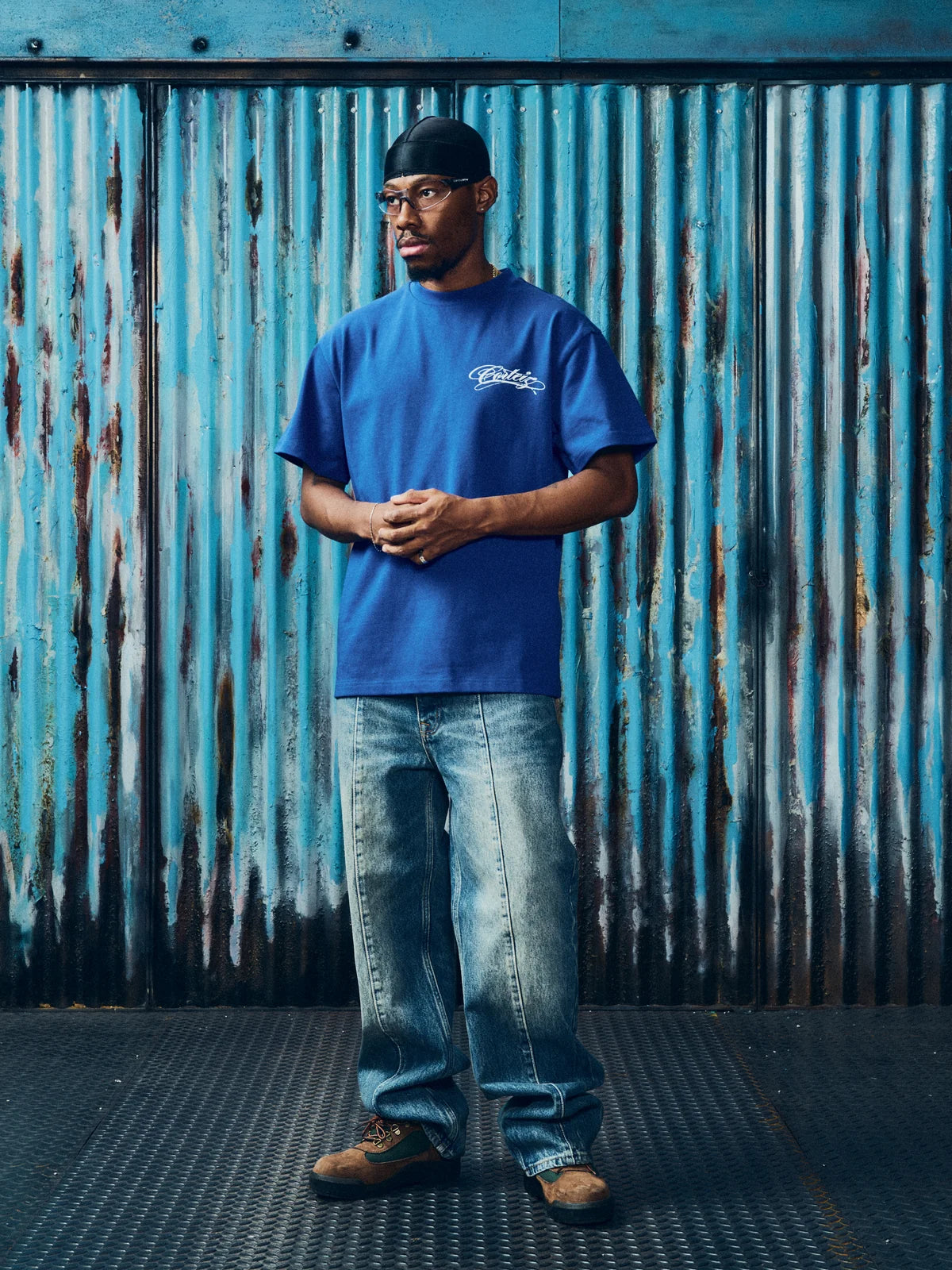 Corteiz WRITE-OFF HEAVYWEIGHT TEE ROYALE BLUE