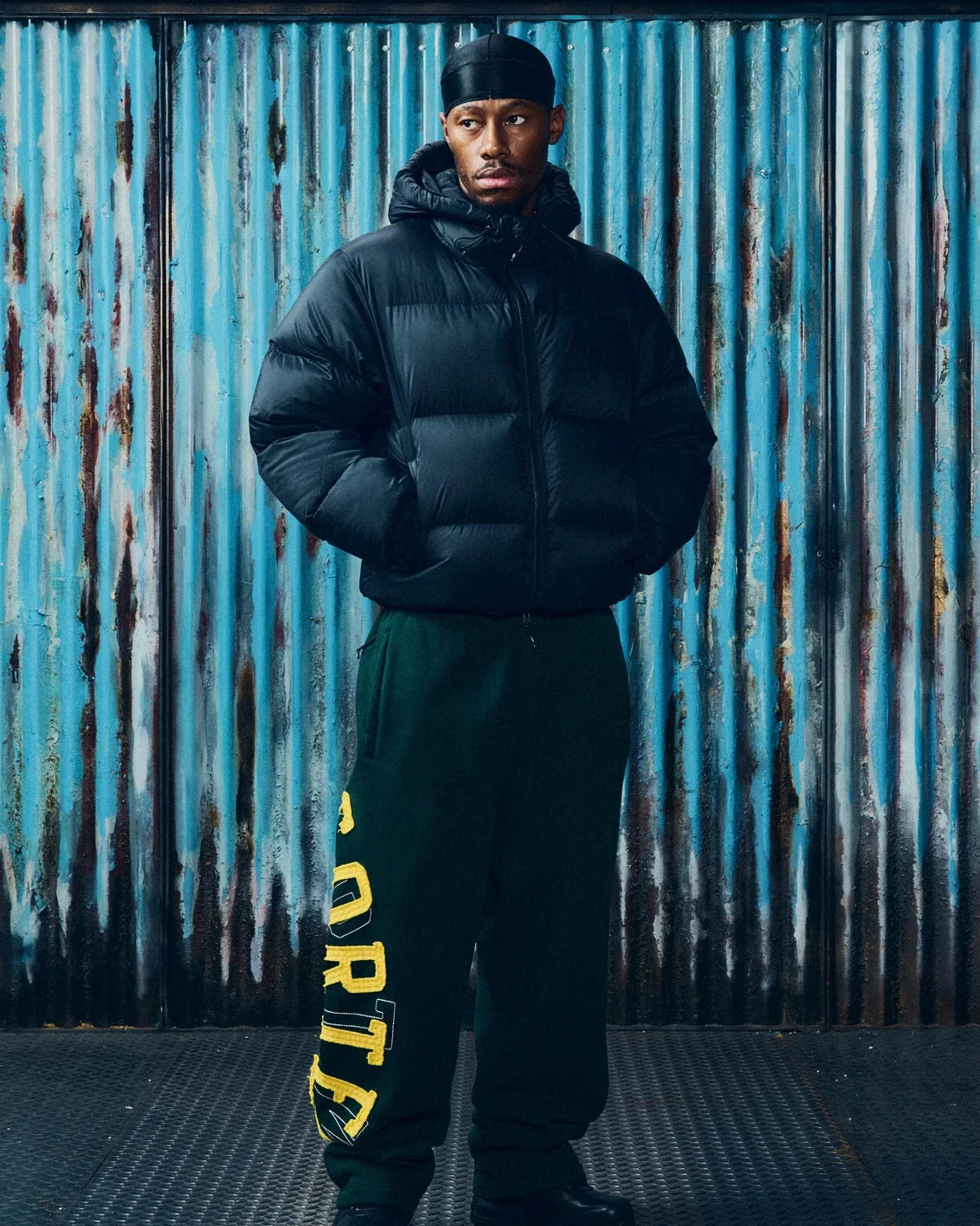 Corteiz Puffer Bolo Down Jacket Black