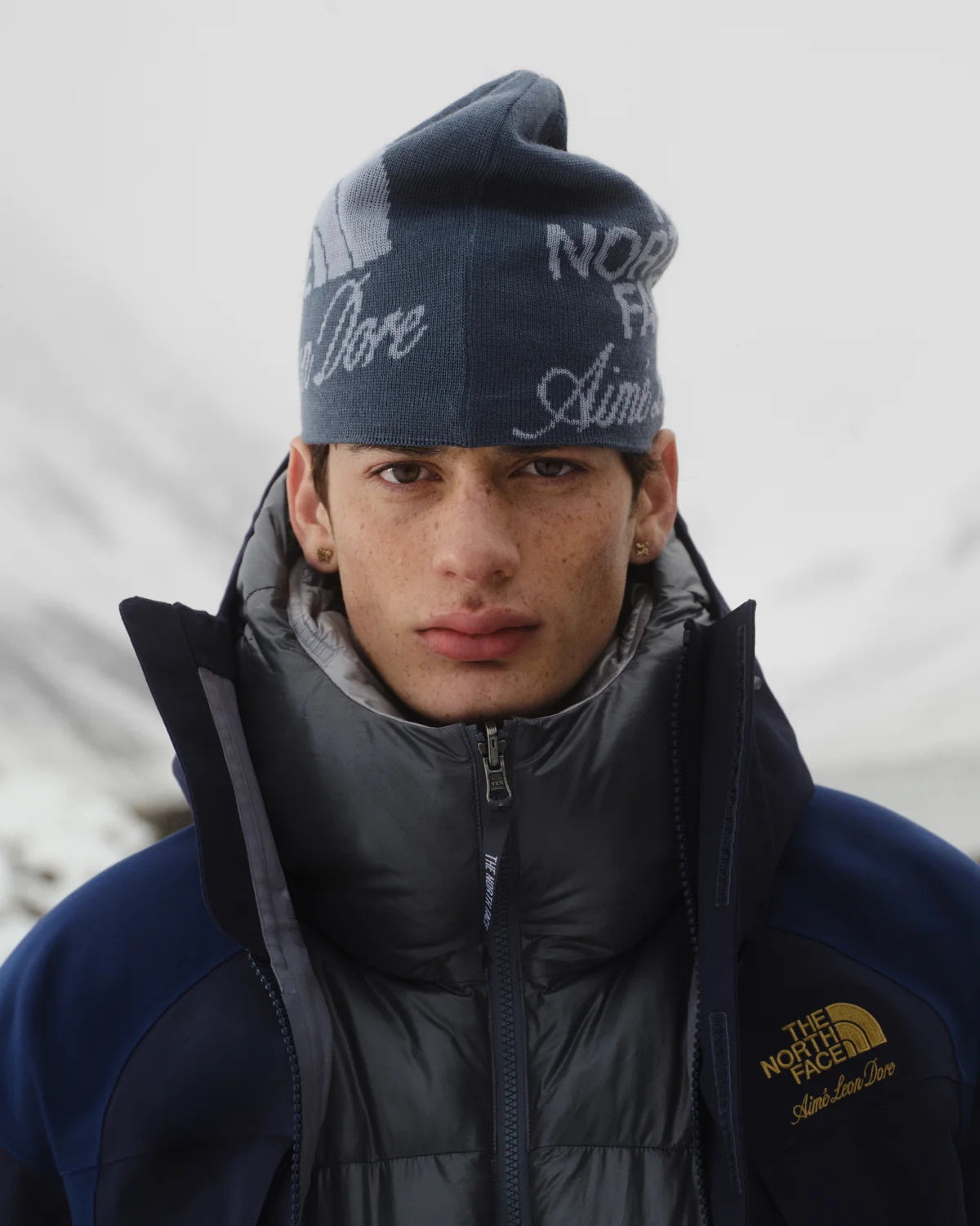 ALD / The North Face Jacquard Beanie Blue