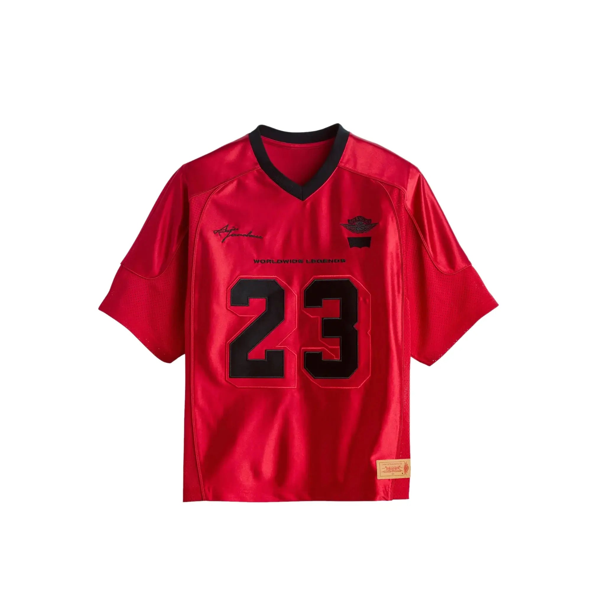 Levi's x Air Jordan Satin Jersey 2026 Red