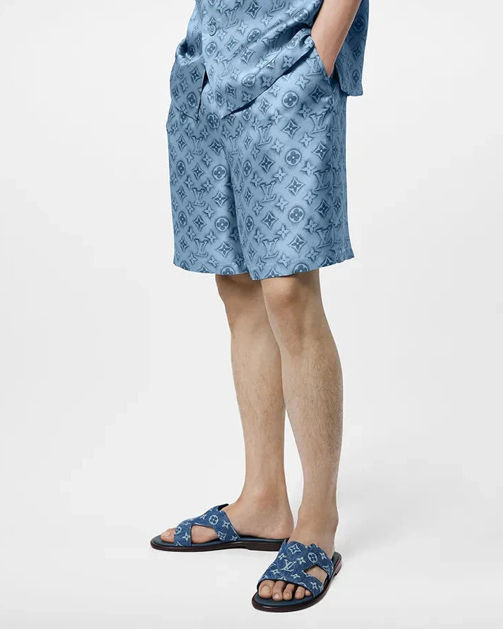 Dép Nam Louis Vuitton LV Oasis Mules 'Blue'