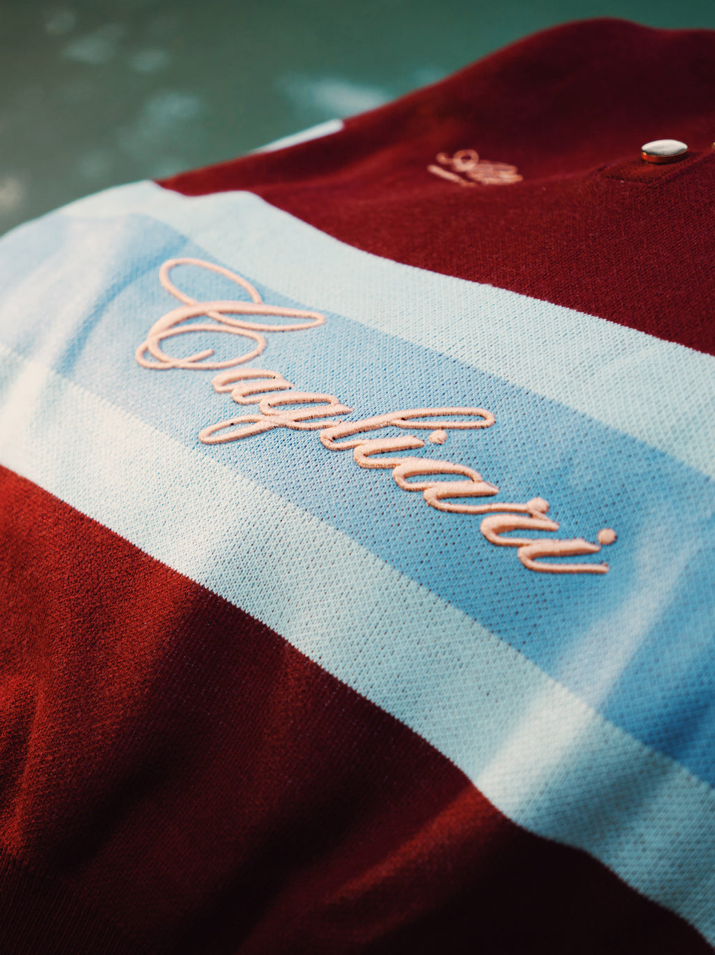 21stLifestyle x Cagliari : The Mansion Collection Polo Stripe Ash Burgundy