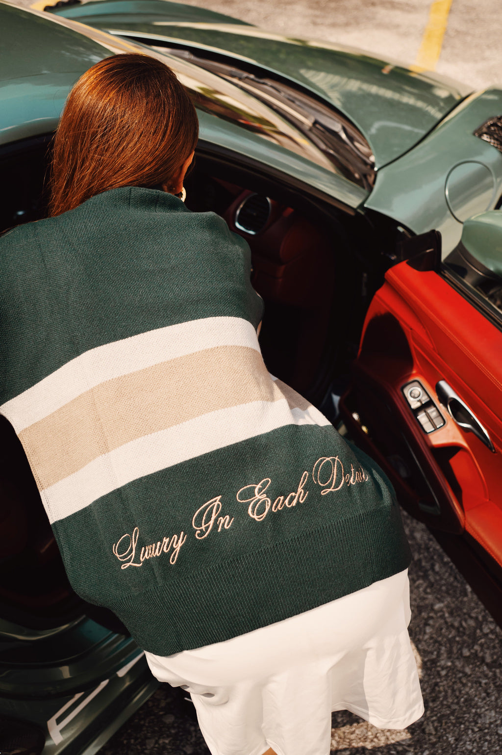 21stLifestyle x Cagliari : The Mansion Collection Polo Stripe Moss Green