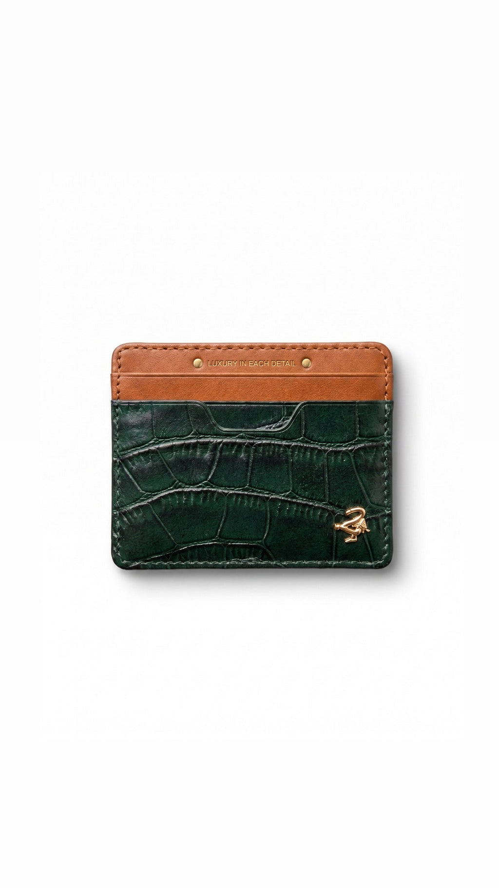 21st Cròc Leatherworks Card Holder Green