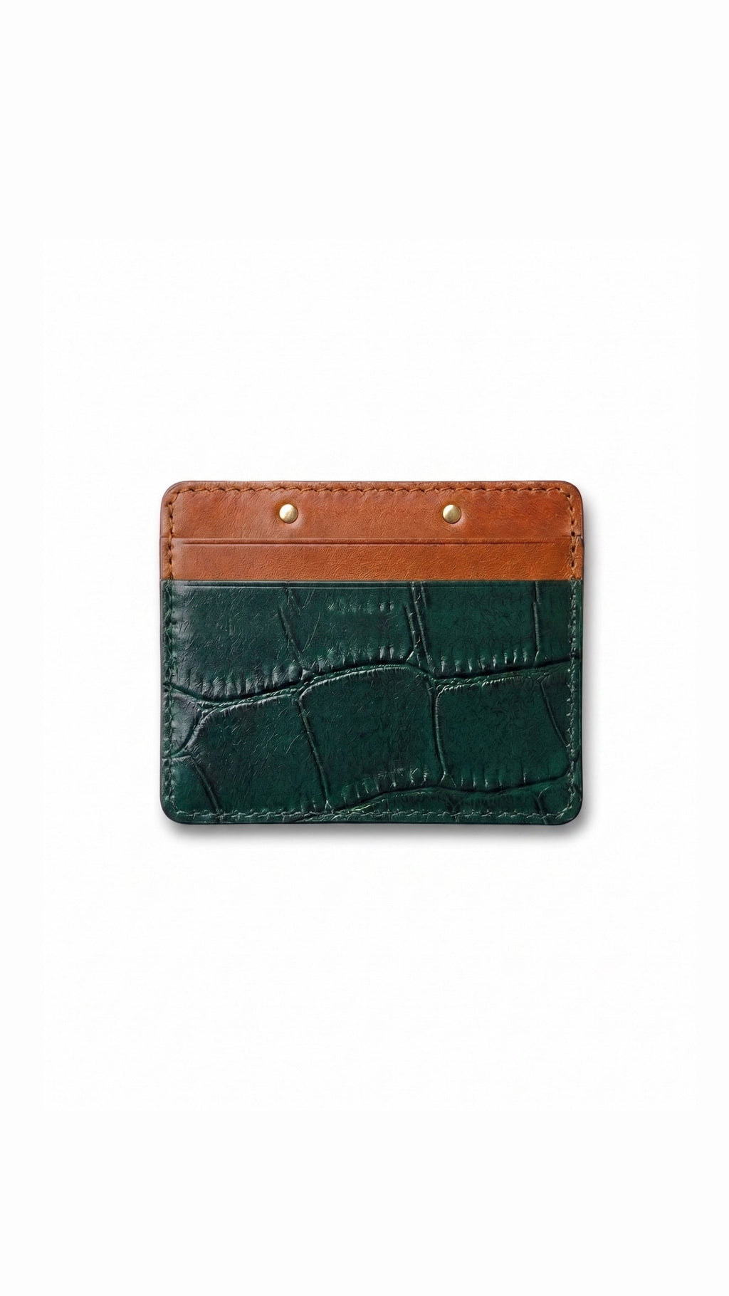 21st Cròc Leatherworks Card Holder Green