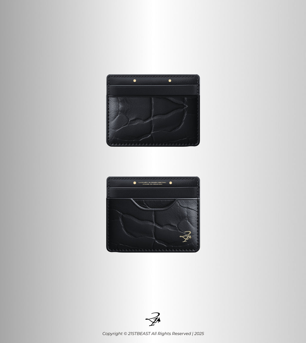 Onyx Black Leatherworks Cardholder