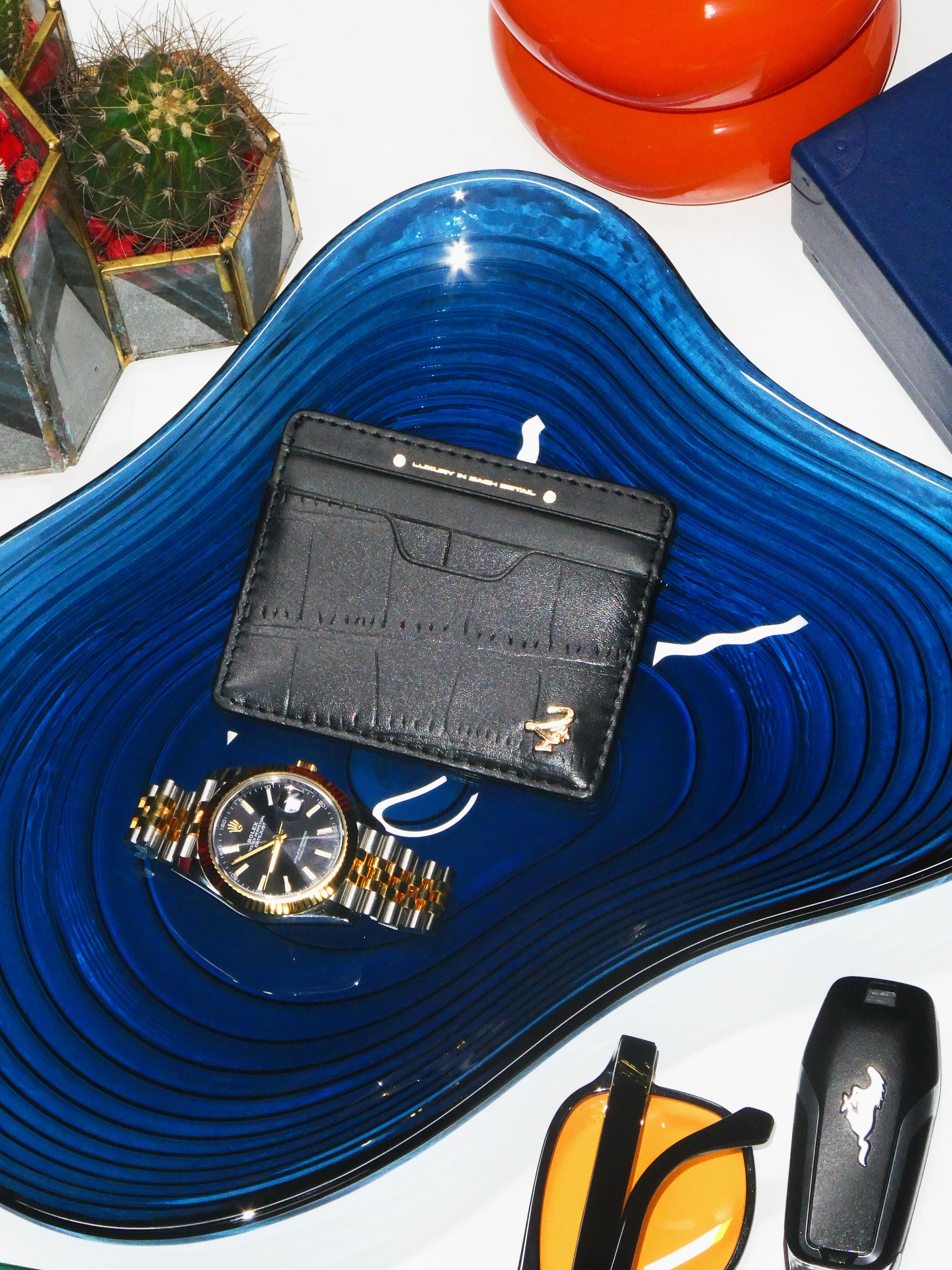 Onyx Black Leatherworks Cardholder