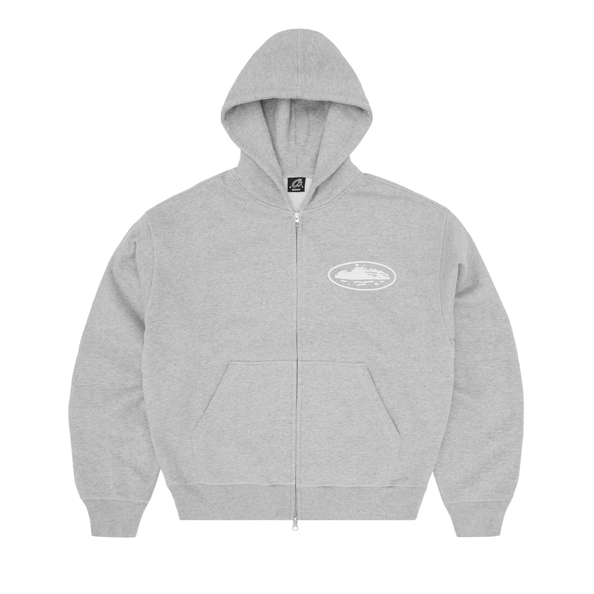 Island Puff Print Zip Hoodie