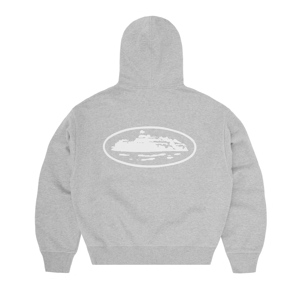 Island Puff Print Zip Hoodie